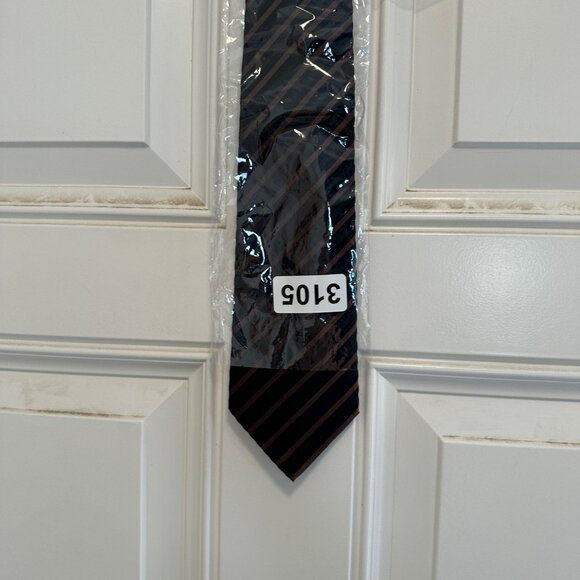 Giorgio Men's Handmade Tie Multicolor 100% Silk - Picture 4 of 6